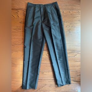 Elegant Thai silk trousers in black